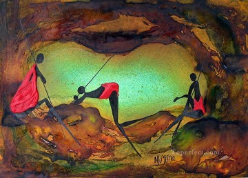 ケイブ コンフォート アフリカン Oil Paintings